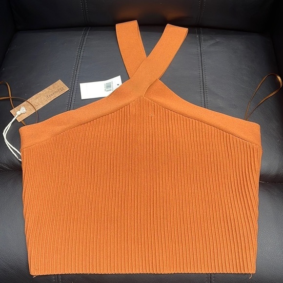 Women Crisscross Halter Crop Top Sleeveles - Picture 2 of 8